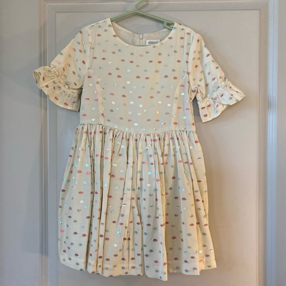 Gymboree Fit & Flare Polka-Dot dress, size 5